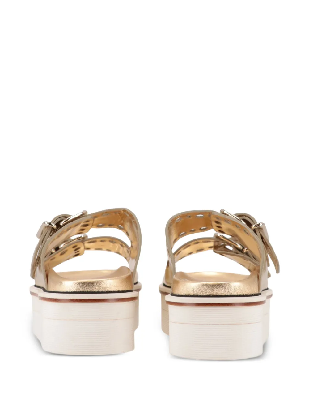 Tod's eyelet-embellished platform sandals Goud
