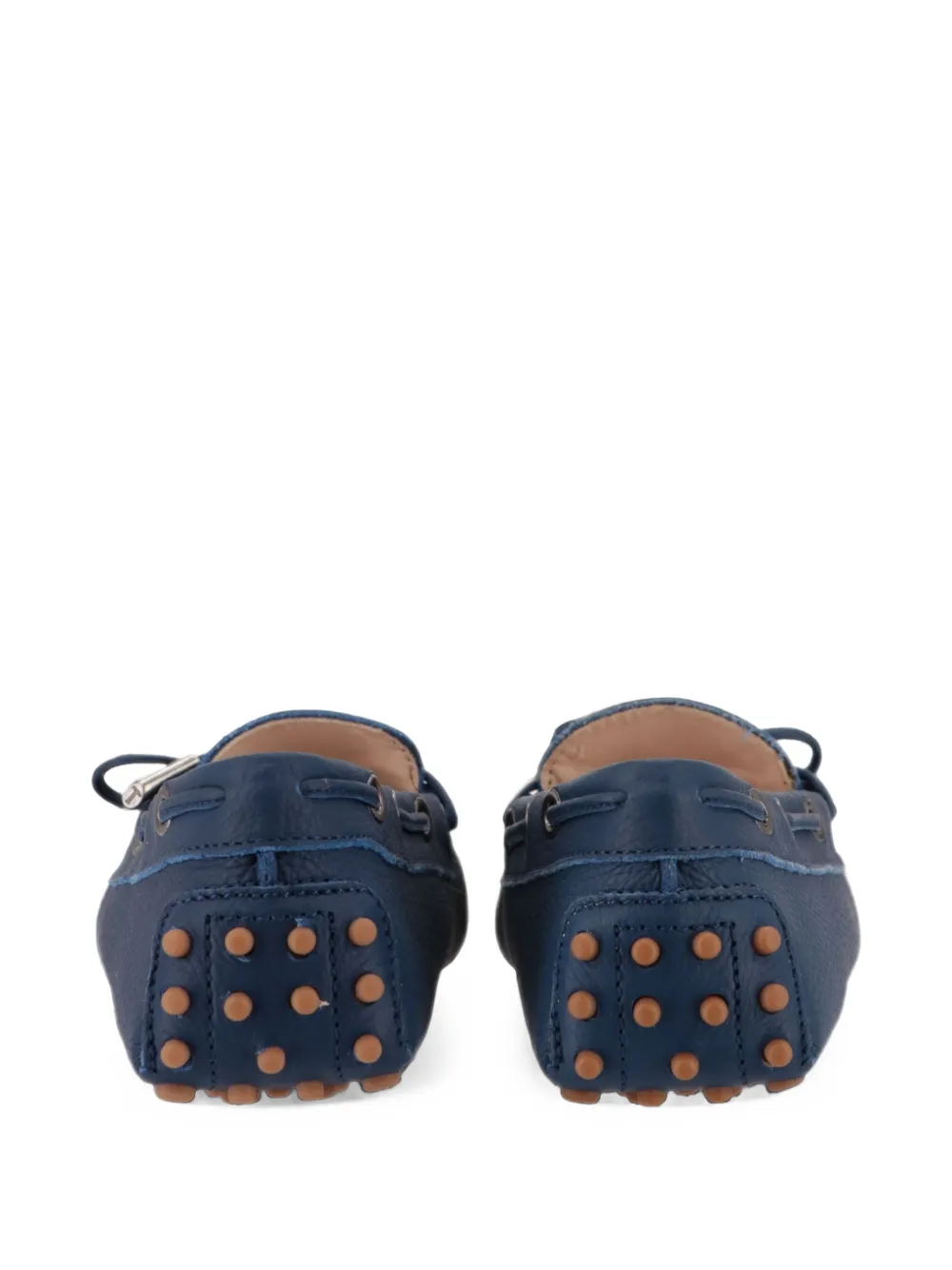 Tod's Gommino pebbled leather loafers Blauw