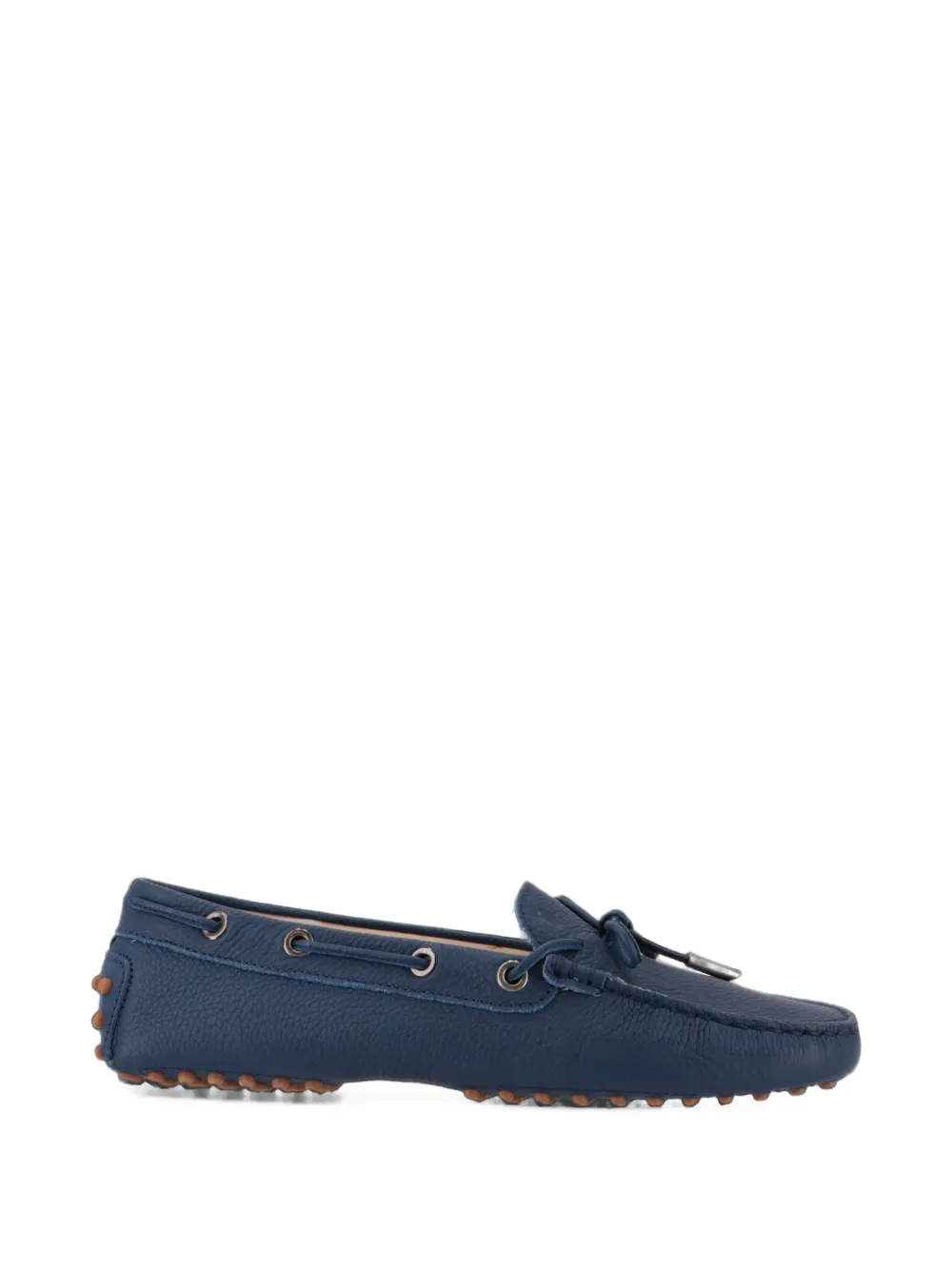 Tod's Gommino pebbled leather loafers Blauw