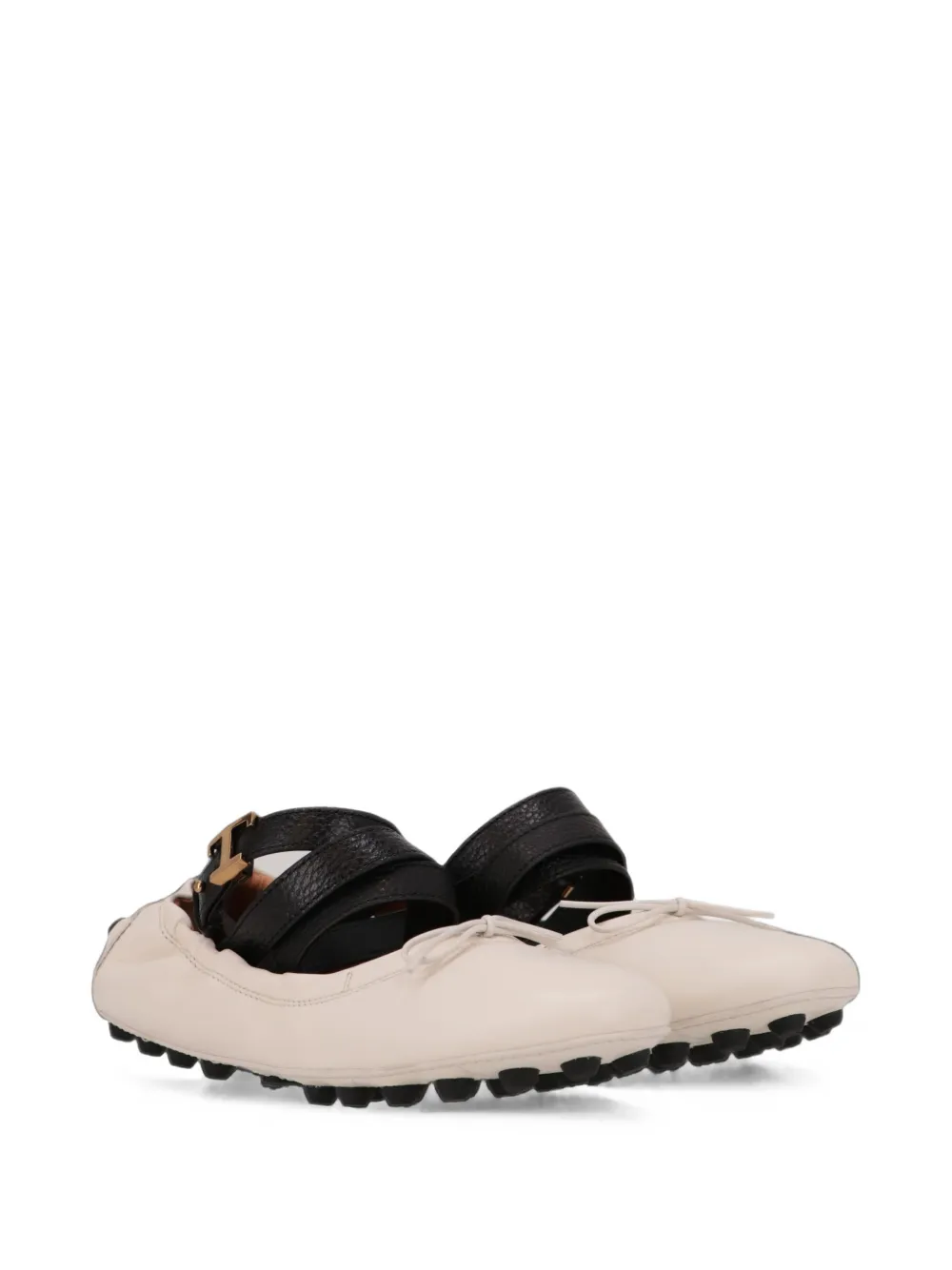 Tod's T Timeless Gommino ballet flats Beige