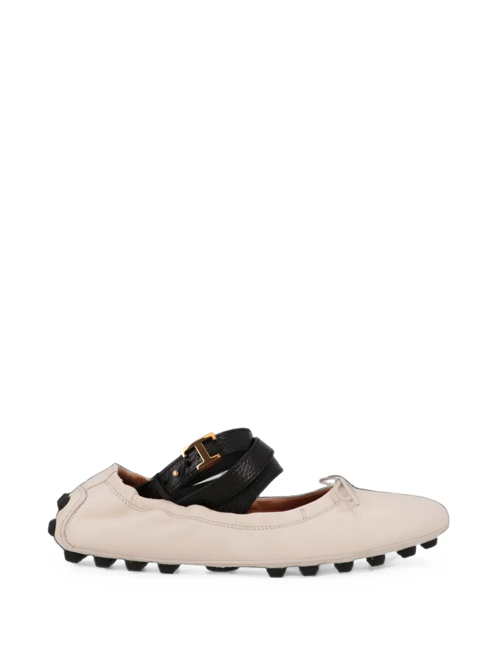 Tod's T Timeless Gommino ballet flats - Toni neutri