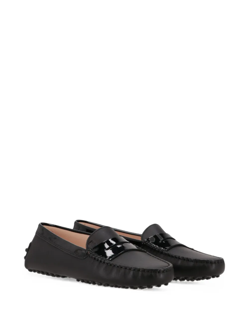Tod's Gommino-sole leather loafers Zwart
