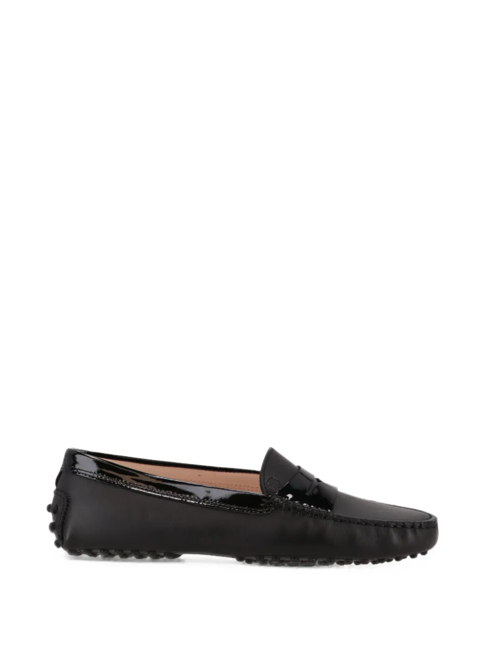 Tod's Gommino-sole Leather Loafers In Black