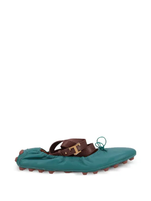 Tod's buckle-strap Gommino ballet flats
