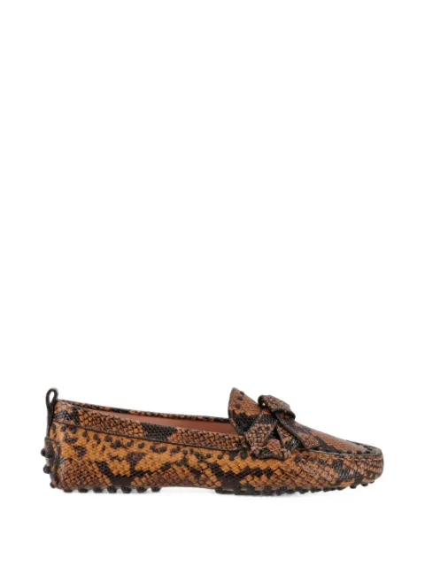 Tod's animal-print loafers