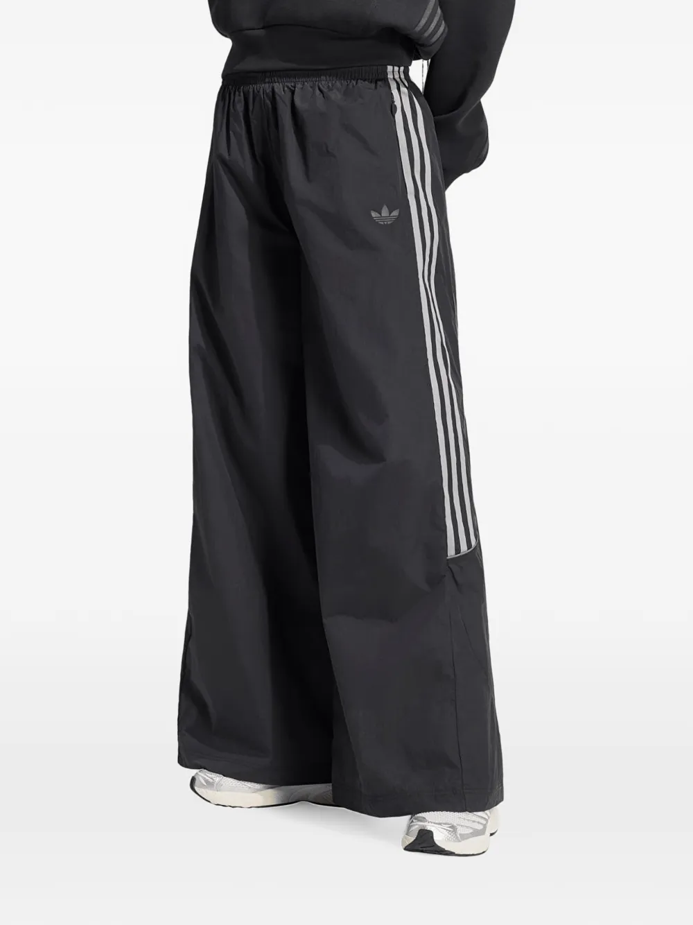 Adidas Originals Teamgeist Wide-leg Track Pants In Black