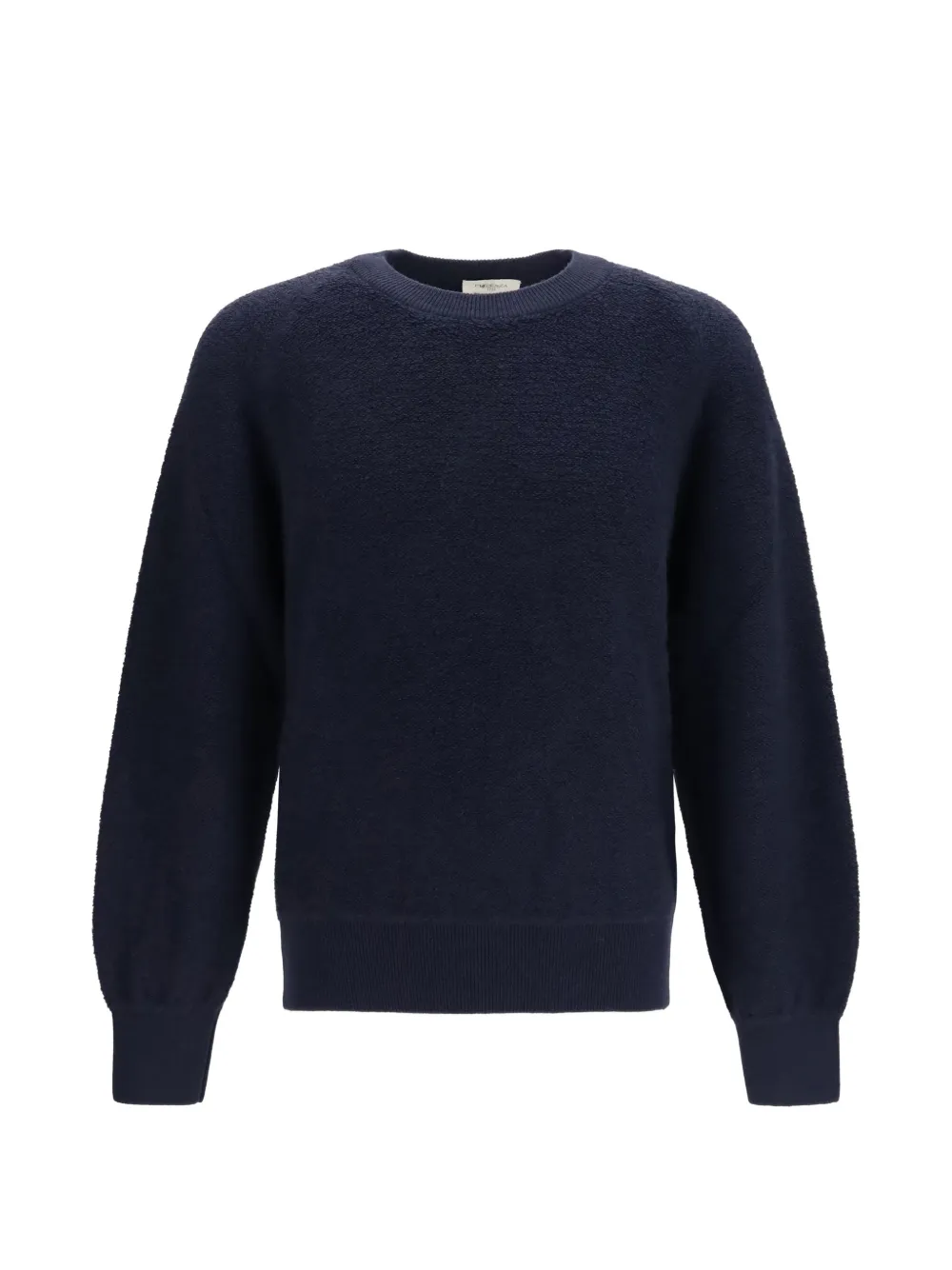 Piacenza Cashmere Crew-neck Ribbed-trim Sweater In Blue