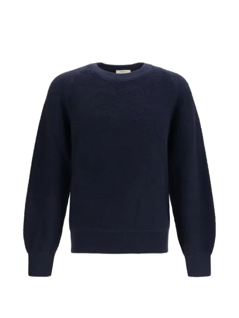 Piacenza Cashmere jersey con ribete de canalé y cuello redondo