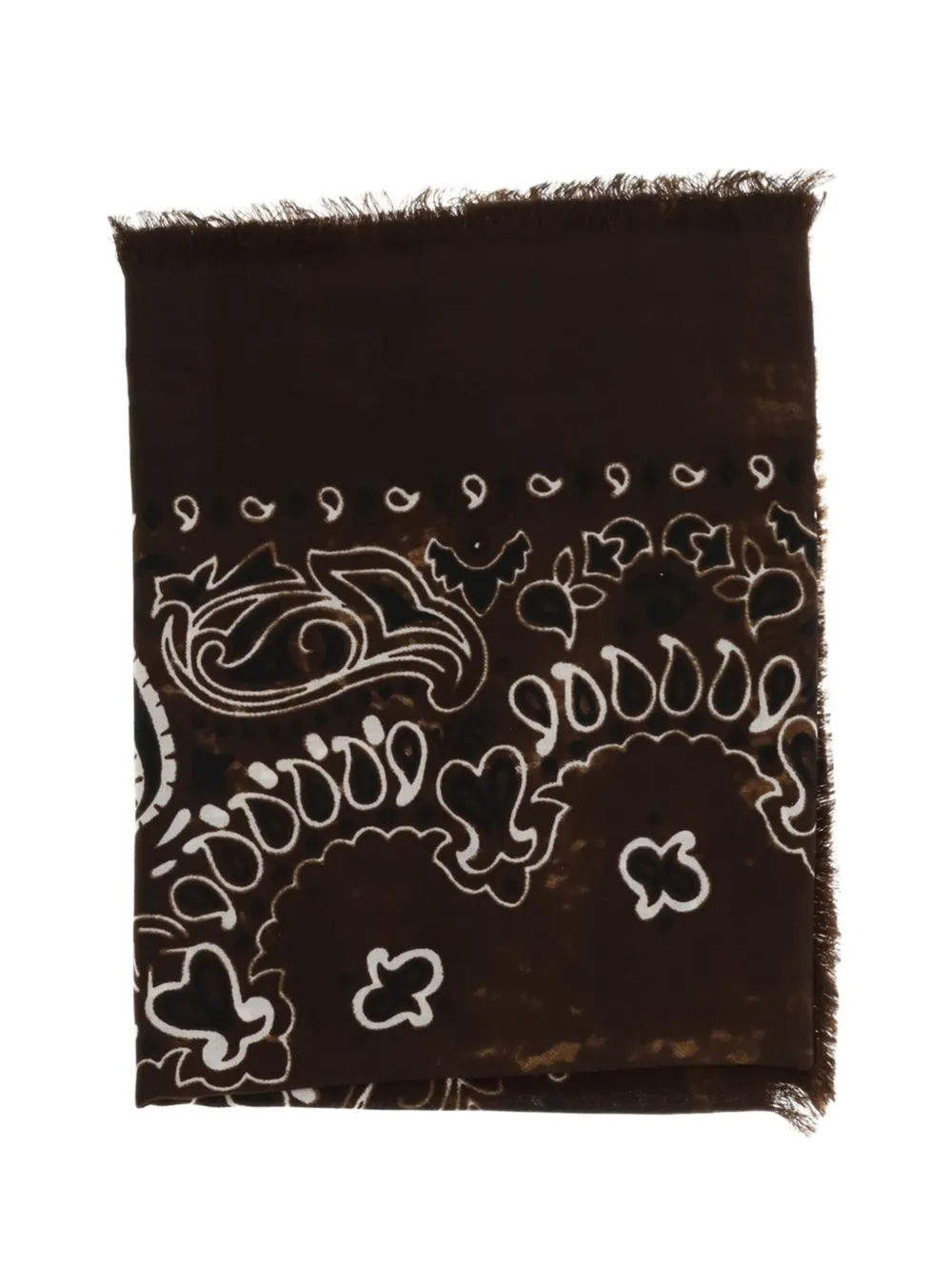 Destin paisley-print bandana scarf - Marrone