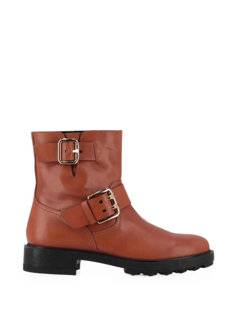 Tod's buckle-strap leather boots Bruin