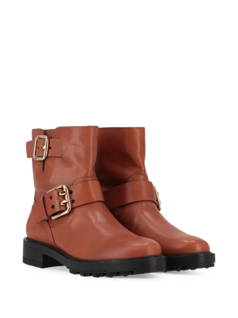 Tod's buckle-strap leather boots Bruin