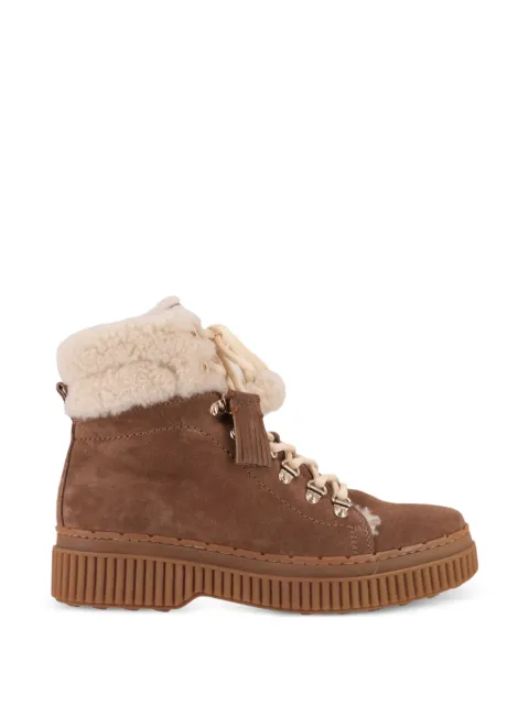 Tod's shearling-trim tassel-detail boots