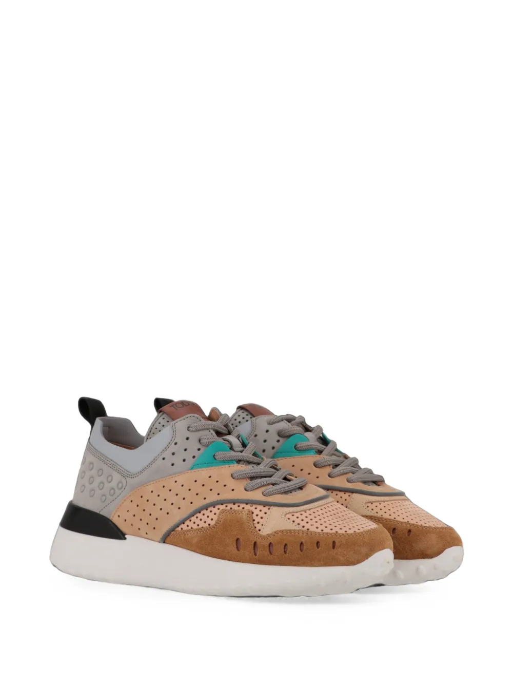 Tod's perforated panelled sneakers Beige