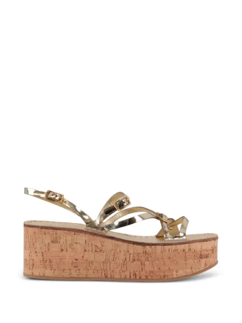 Tod's strappy cork-wedge sandals
