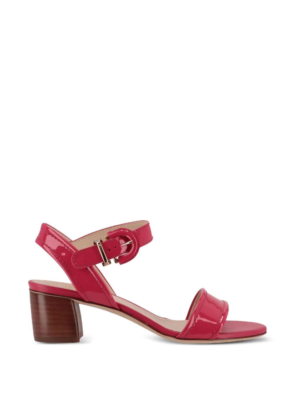 Tod's Patent-finish Block-heel Sandals In Multi