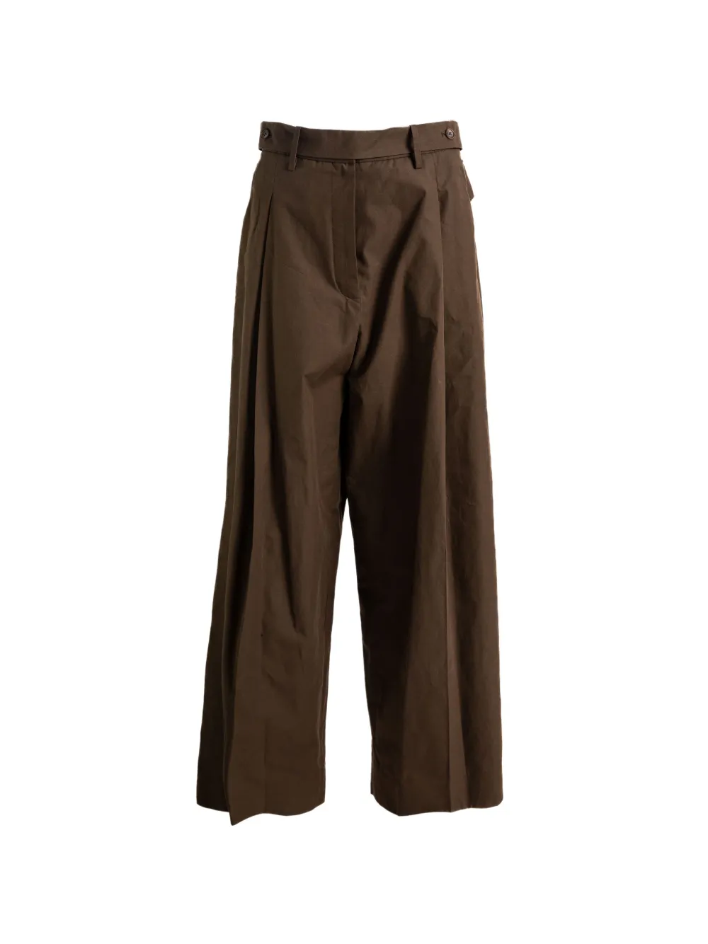 Magda Butrym pleated tailored trousers - Marrone
