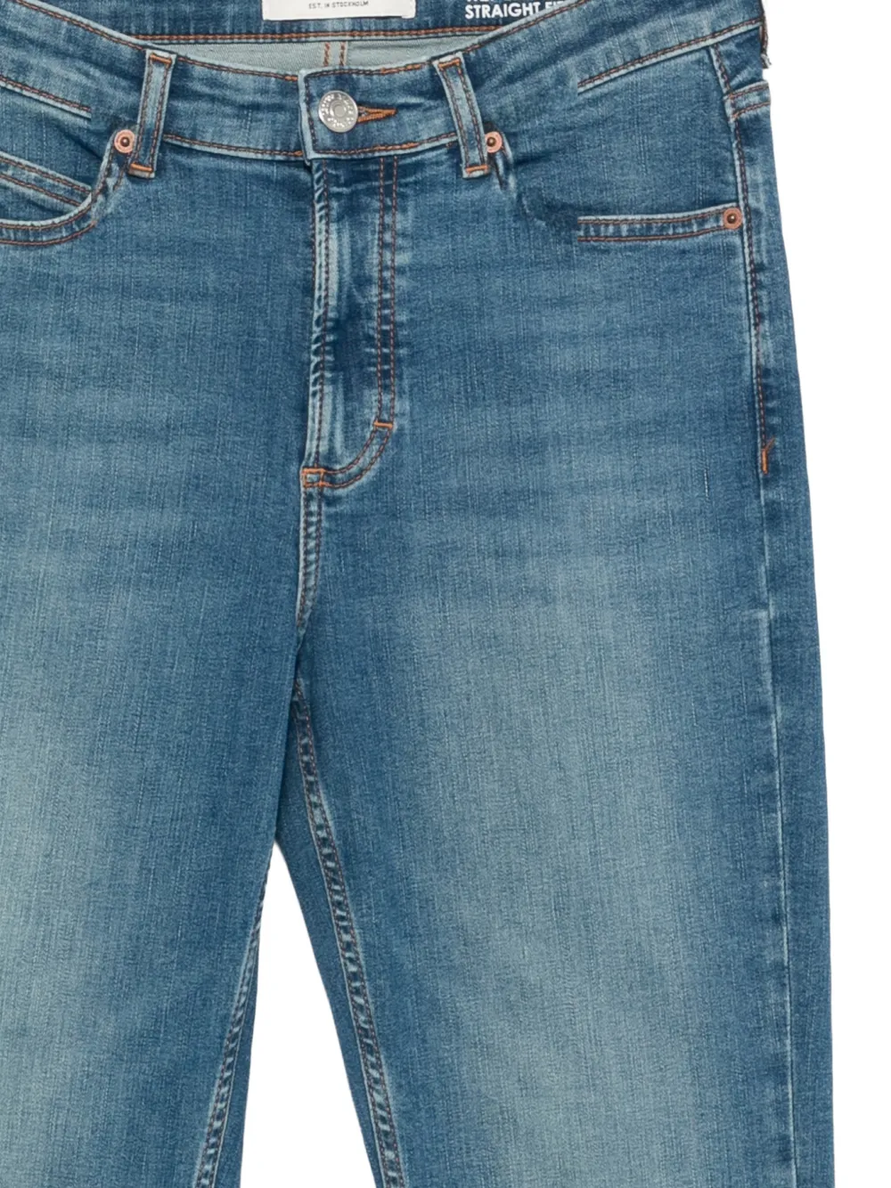 Marc O'Polo Linde straight jeans Blauw