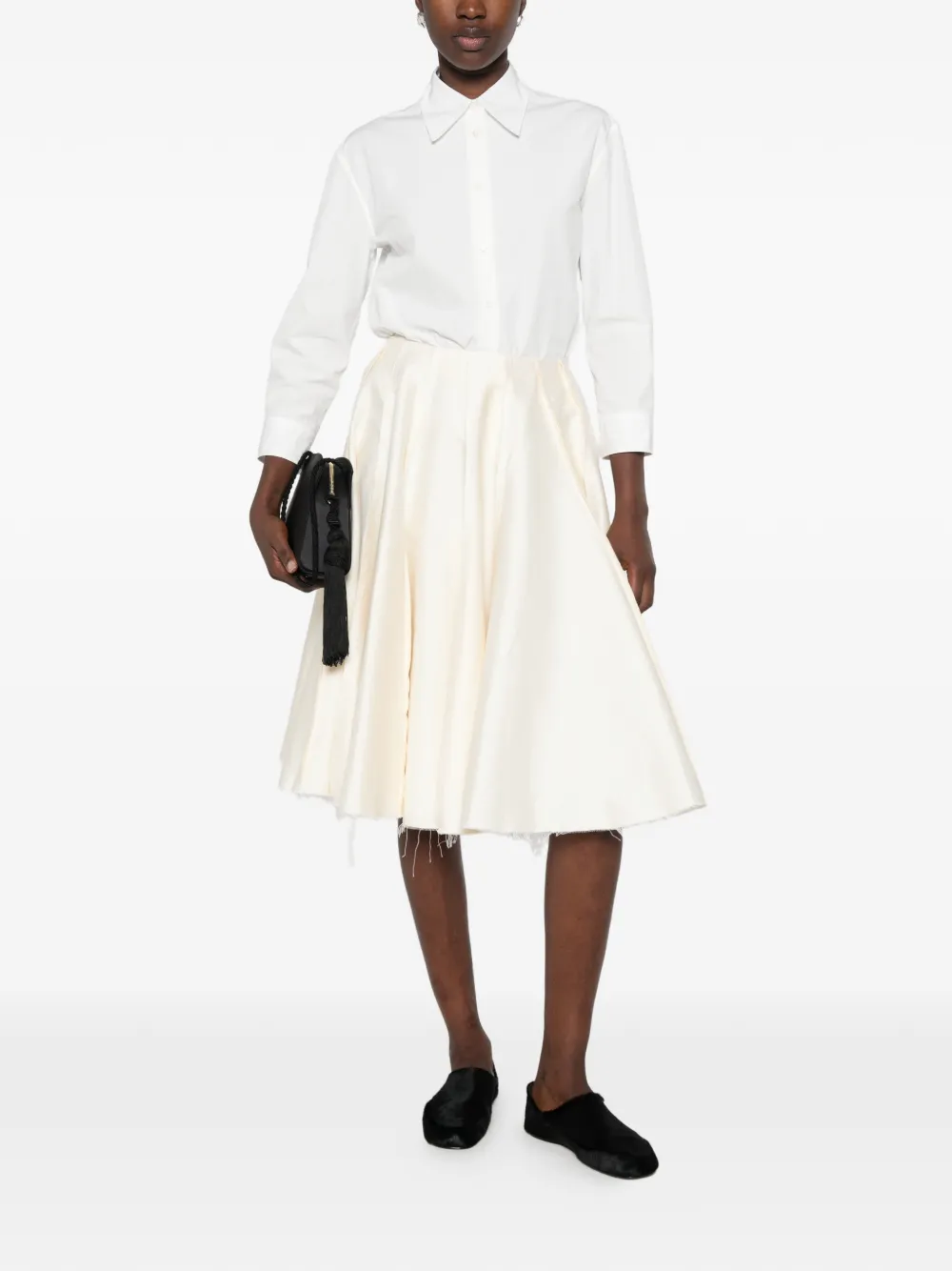 Jil Sander classic-collar long-sleeve shirt Wit