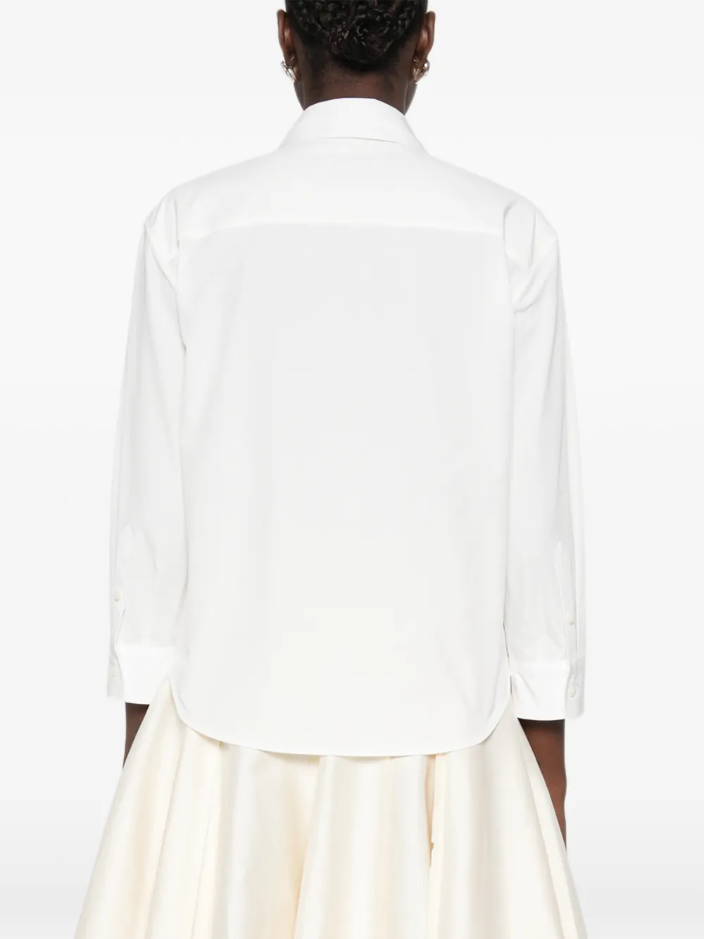 Jil Sander classic-collar long-sleeve shirt Wit