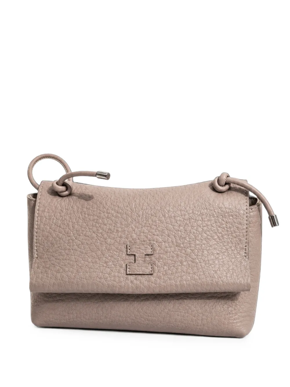 IACUCCI grained leather cross body bag - Toni neutri