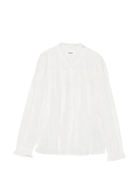 Ba&Sh Tonia smocked ruffled blouse