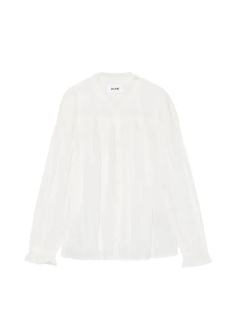 Ba&Sh Tonia smocked ruffled blouse