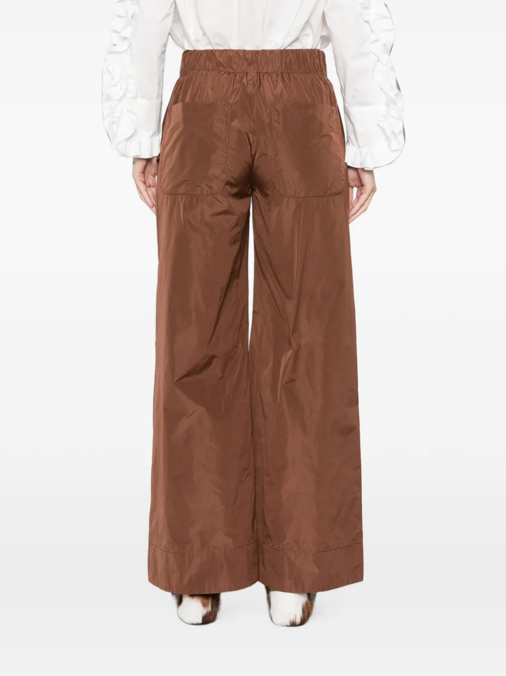 SUSANNE BOMMER Broek met elastische taille Bruin