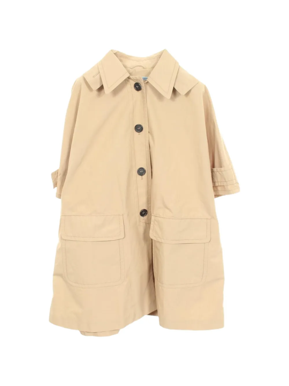 Prada Pre-Owned 2010s hooded poncho - Toni neutri