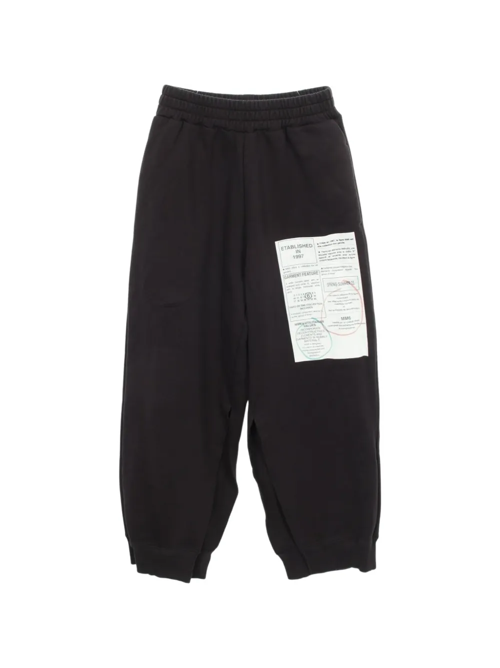 MM6 Maison Margiela 2010s newspaper-print track pants - Nero