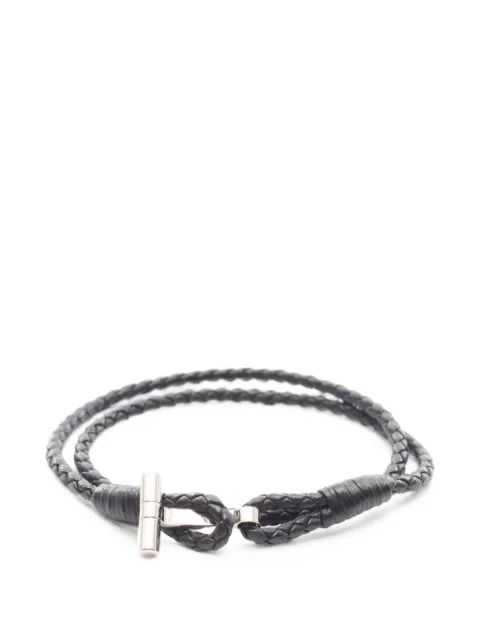 Tom Ford Vintage T-bar braided leather bracelet
