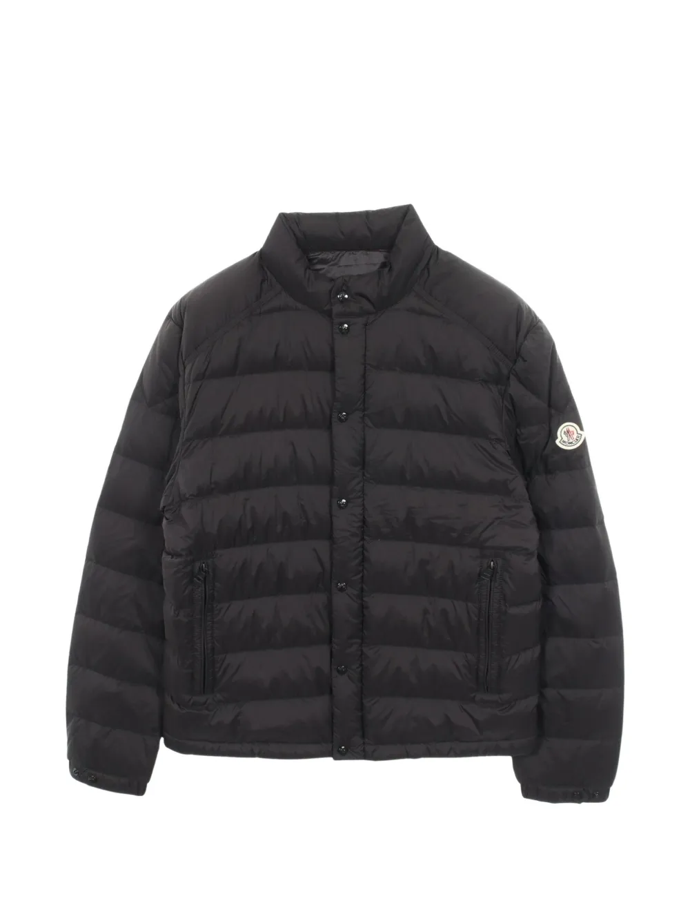 Pre-owned Moncler 2010s Selves Quilted Bomber Jacket In Black