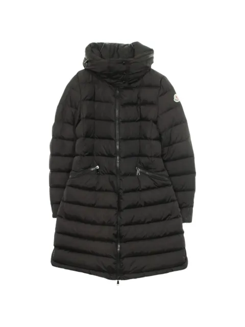 Moncler Vintage 2010s Flammette hooded down coat