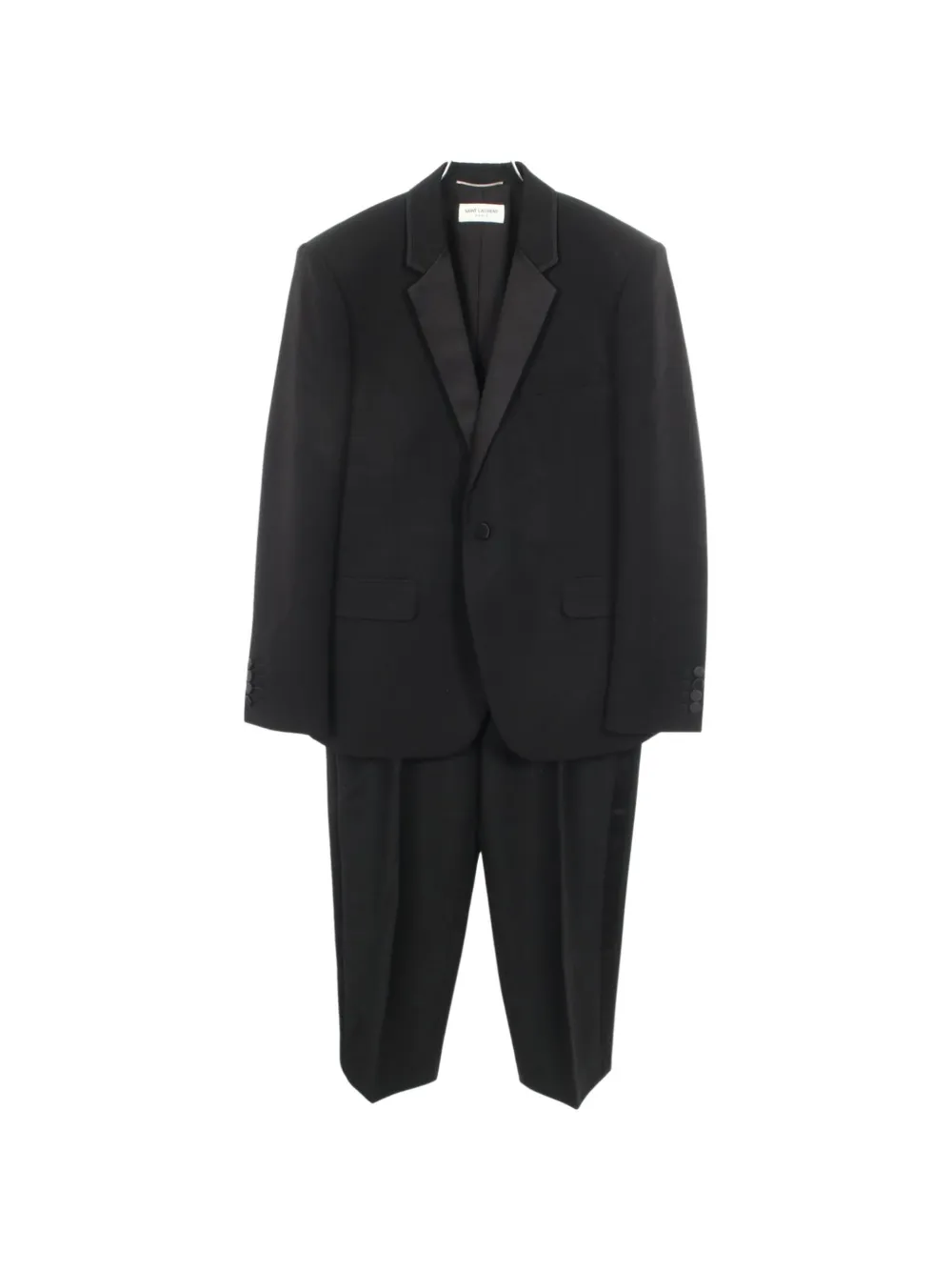 Saint Laurent Pre-Owned 2000s side-stripe wool suit - Nero