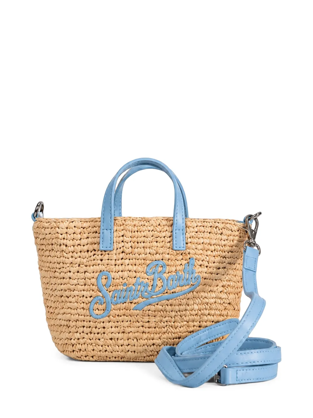 Mc2 Saint Barth Logo-patch Mini Tote Bag In Nude
