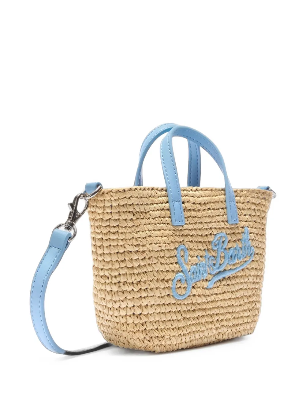 MC2 Saint Barth Saint Barth shopper met geborduurd logo Beige