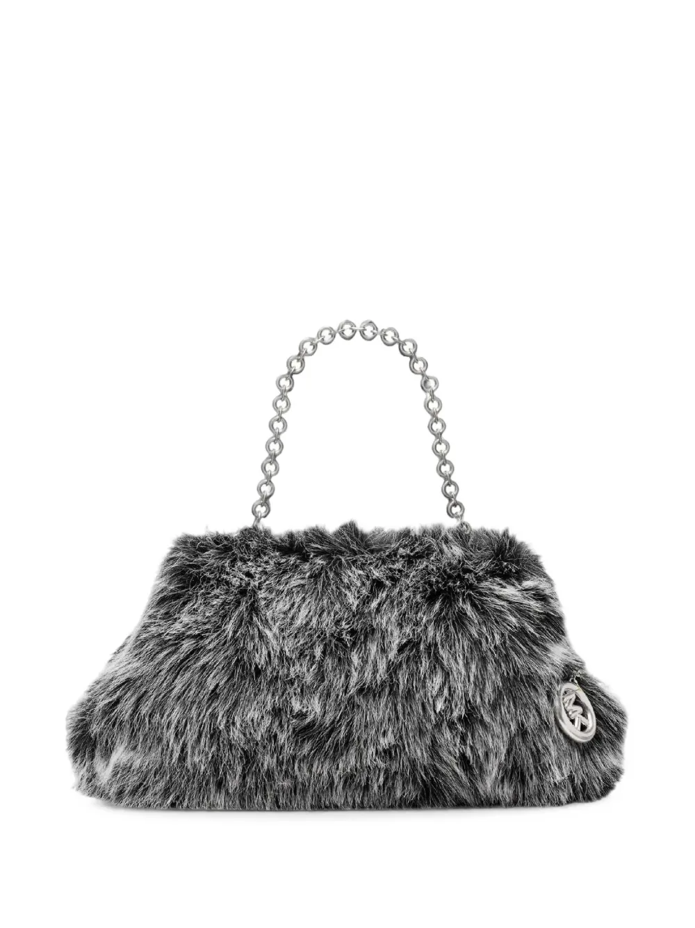 Michael Kors large Cloud faux-fur clutch bag - Nero