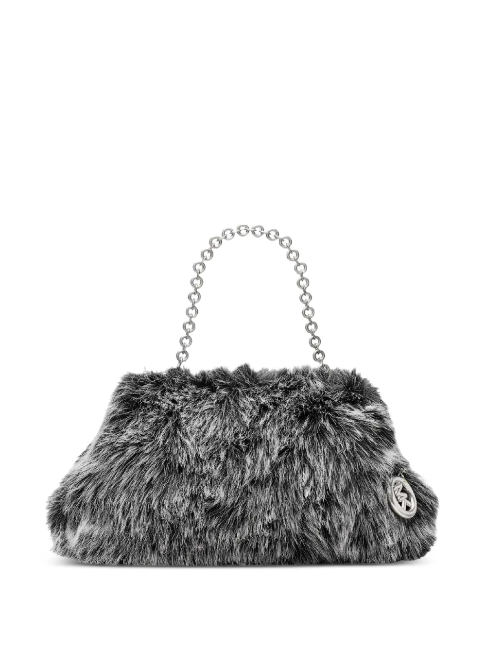 Michael Kors large Cloud faux-fur clutch bag - Nero