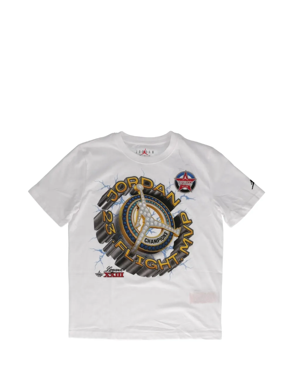 Jordan Kids Flight Medallion T-shirt met grafische print Wit