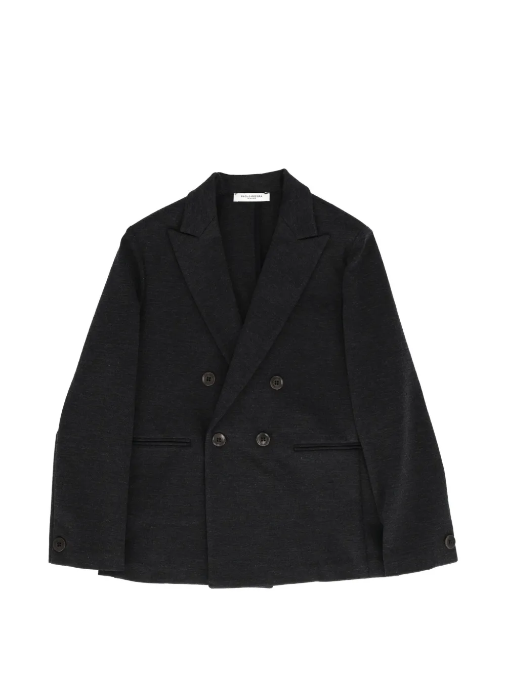 Paolo Pecora Kids double-breasted blazer - Grau