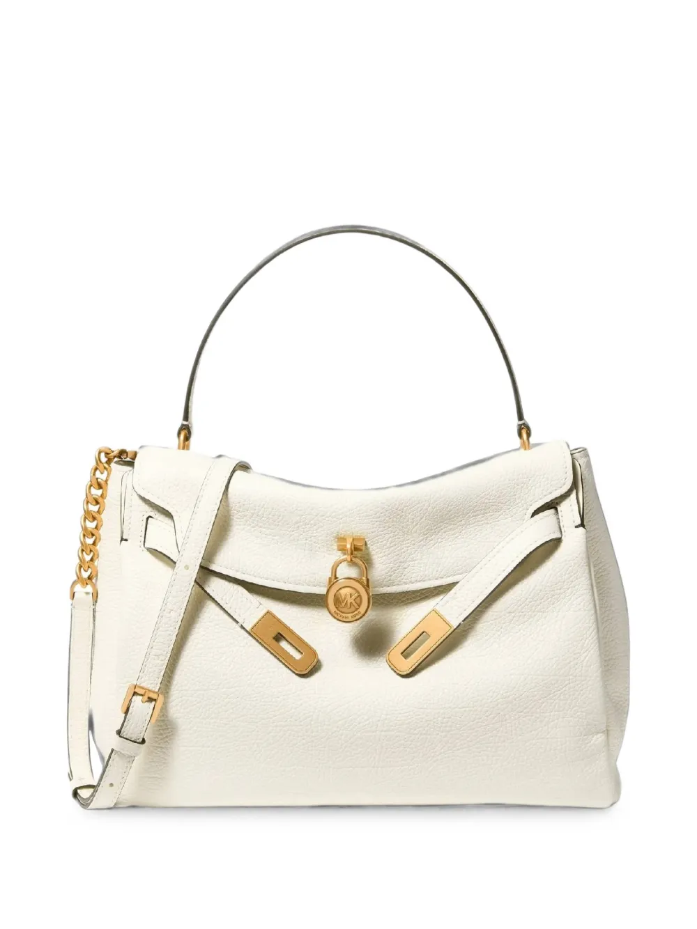 Michael Kors leather flap satchel