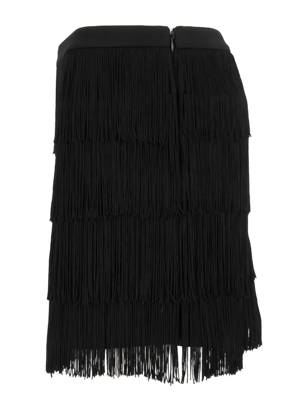 Michael Kors fringe-detail mini skirt Zwart