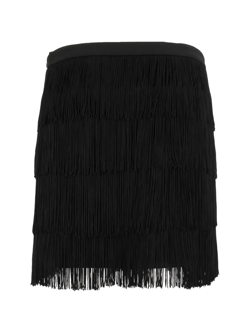 Michael Kors fringe-detail mini skirt Zwart
