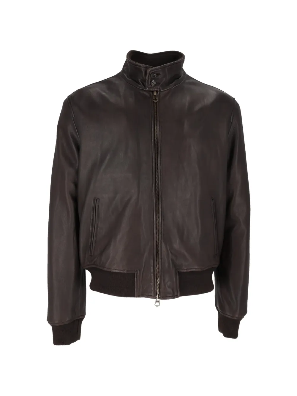 Stewart Jeff-Washed Nappa leather jacket - Marrone