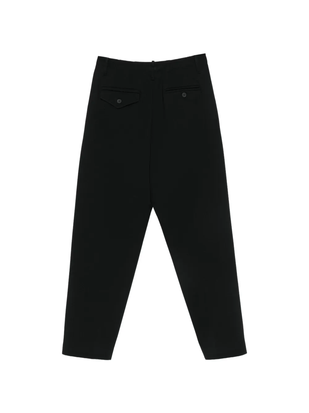 Semicouture Plooibroek met toelopende pijpen Zwart