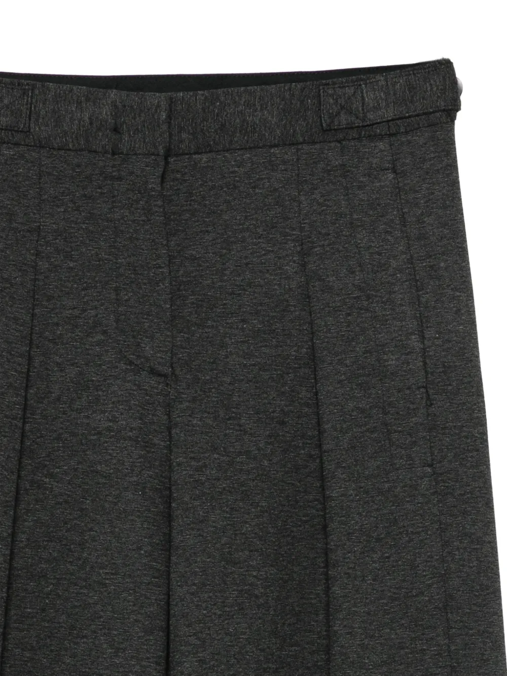Semicouture Plooibroek met wijde pijpen Grijs