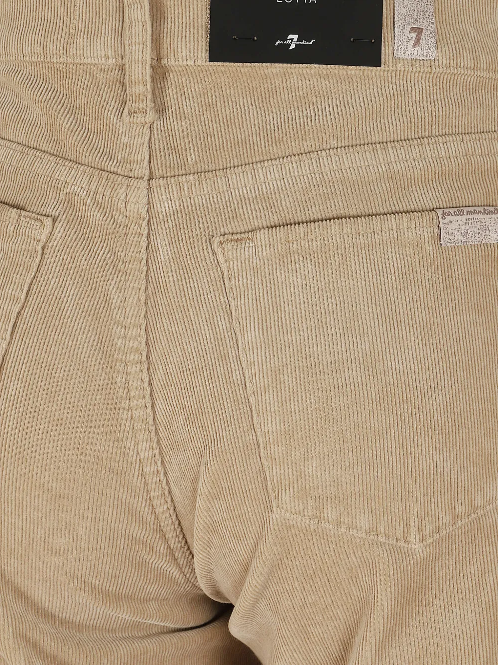 7 For All Mankind Lotta ribfluwelen jeans Beige