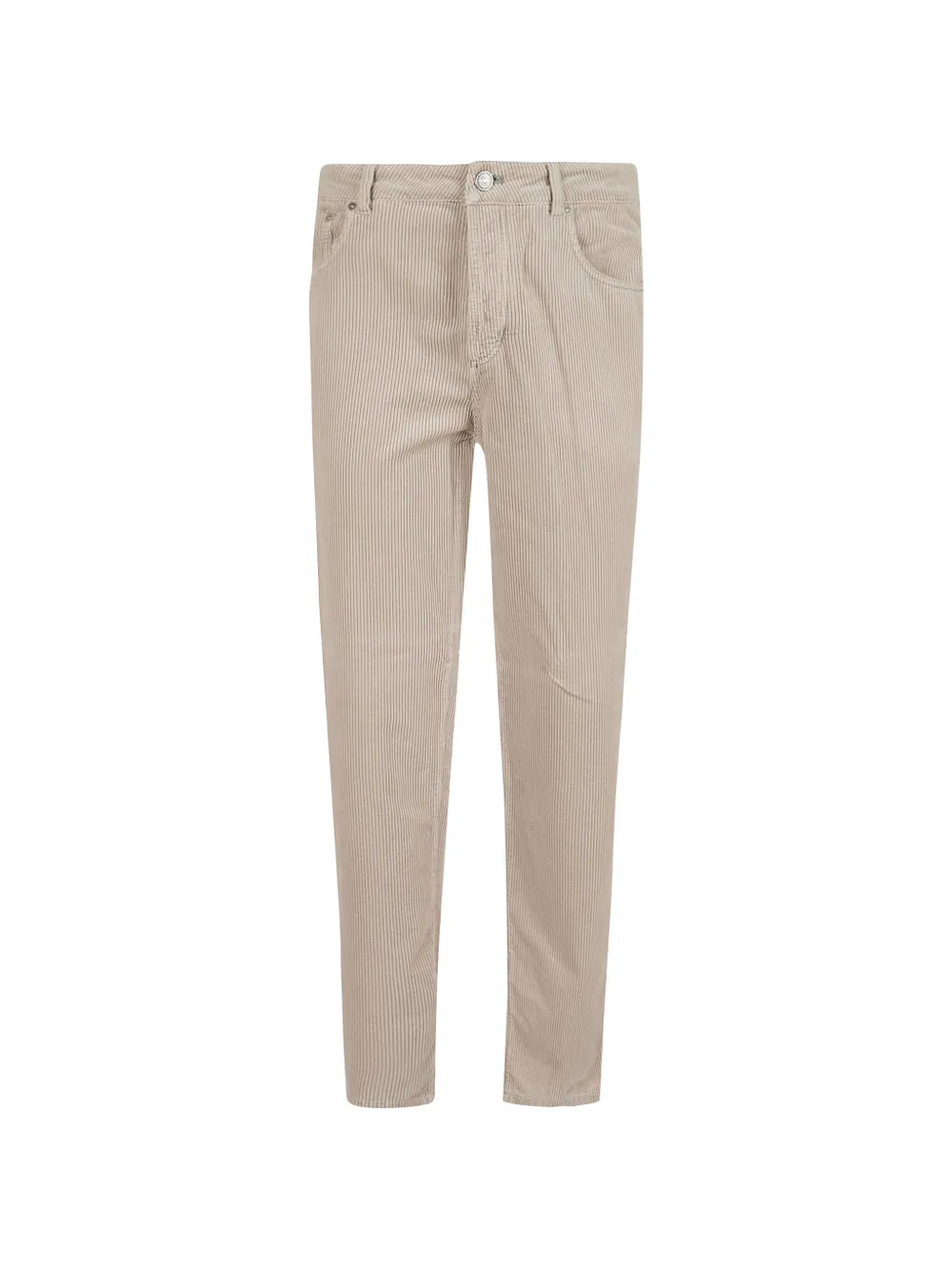 Brunello Cucinelli corduroy-textured trousers - Toni neutri