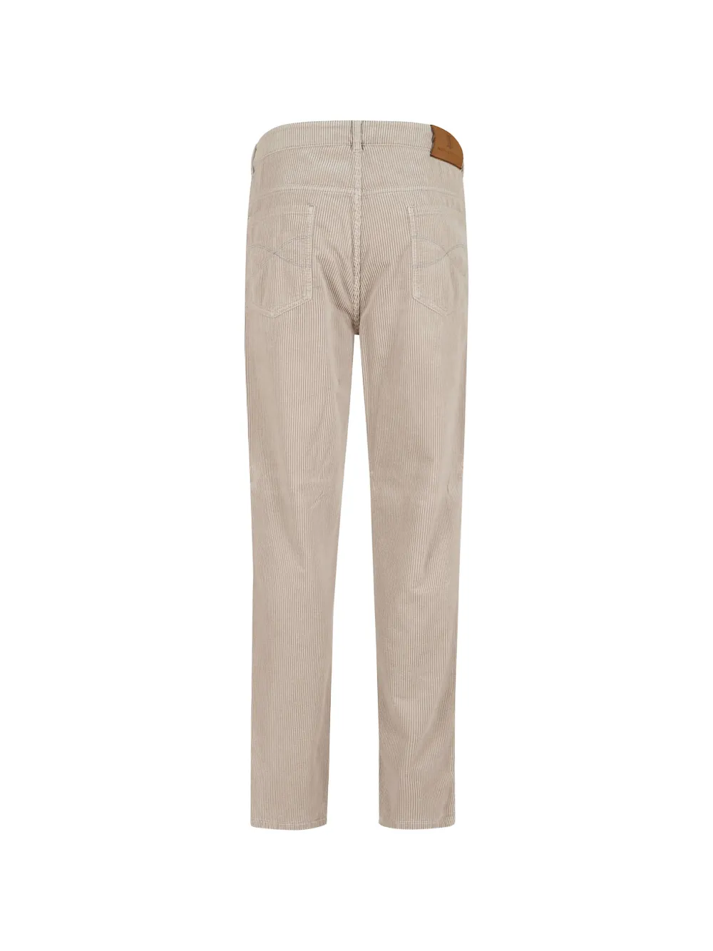 Brunello Cucinelli Broek met ribfluwelen textuur Beige