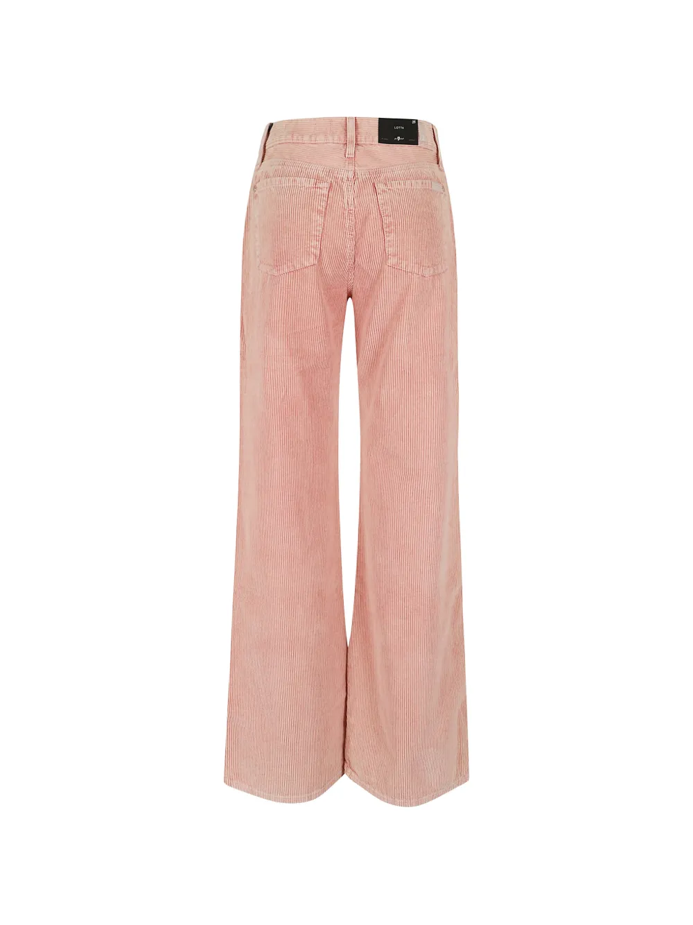 7 For All Mankind Lotta ribfluwelen broek Roze