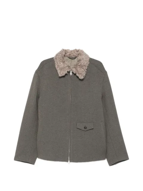 OUR LEGACY faux-fur collar zip-up jacket